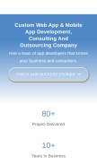 How deligence.com looks like on a mobile device such as an iPhone.