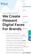 How delimp.com looks like on a mobile device such as an iPhone.