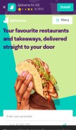 How deliveroo.com looks like on a mobile device such as an iPhone.