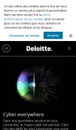 How deloitte.com looks like on a mobile device such as an iPhone.