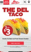 How deltaco.com looks like on a mobile device such as an iPhone.