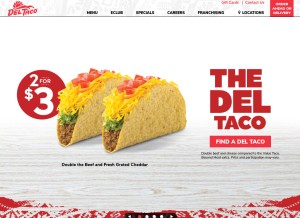 How deltaco.com looks like on a tablet such as an iPad.