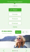 How deltadentalwa.com looks like on a mobile device such as an iPhone.