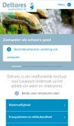 How deltares.nl looks like on a mobile device such as an iPhone.