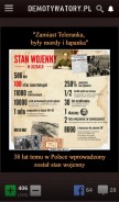 How demotywatory.pl looks like on a mobile device such as an iPhone.