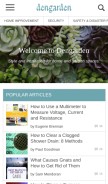 How dengarden.com looks like on a mobile device such as an iPhone.