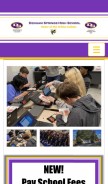 How denhamspringshs.org looks like on a mobile device such as an iPhone.