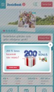 How denizbank.com looks like on a mobile device such as an iPhone.