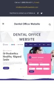 How dentalofficewebsite.com looks like on a mobile device such as an iPhone.