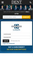 How dentresearch.com looks like on a mobile device such as an iPhone.