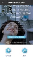 How dentrixascend.com looks like on a mobile device such as an iPhone.