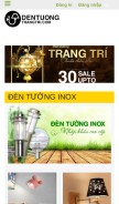 How dentuongtrangtri.com looks like on a mobile device such as an iPhone.