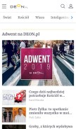 How deon.pl looks like on a mobile device such as an iPhone.