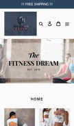 How derfitnesstraum.today looks like on a mobile device such as an iPhone.