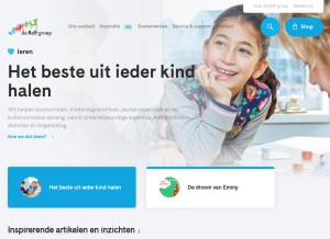How derolfgroep.nl looks like on a tablet such as an iPad.