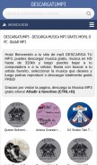 How descargatump3.org looks like on a mobile device such as an iPhone.