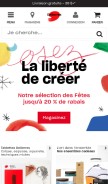 How deserres.ca looks like on a mobile device such as an iPhone.
