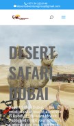 How desertadventuregroup.com looks like on a mobile device such as an iPhone.