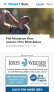 How desertsun.com looks like on a mobile device such as an iPhone.