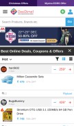 How desidime.com looks like on a mobile device such as an iPhone.