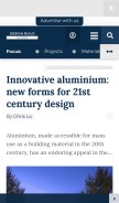 How designbuild-network.com looks like on a mobile device such as an iPhone.