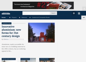 How designbuild-network.com looks like on a tablet such as an iPad.