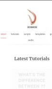 How designcise.com looks like on a mobile device such as an iPhone.