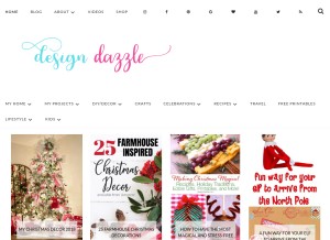 How designdazzle.com looks like on a tablet such as an iPad.