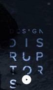 How designdisruptors.com looks like on a mobile device such as an iPhone.