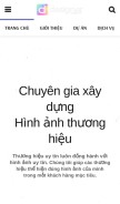 How designer.com.vn looks like on a mobile device such as an iPhone.