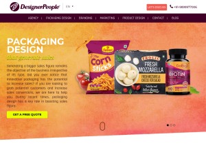 How designerpeople.com looks like on a tablet such as an iPad.