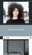 How designindaba.com looks like on a mobile device such as an iPhone.