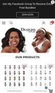 How designsbyaymara.com looks like on a mobile device such as an iPhone.