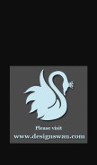 How designswan.com looks like on a mobile device such as an iPhone.