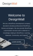 How designwall.com looks like on a mobile device such as an iPhone.