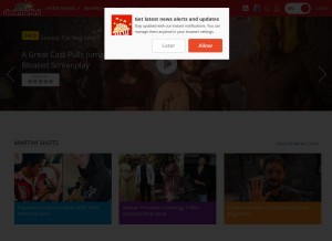 How desimartini.com looks like on a tablet such as an iPad.