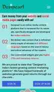 How desipearl.com looks like on a mobile device such as an iPhone.