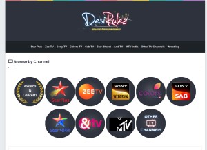 How desirulez.cc looks like on a tablet such as an iPad.
