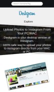 How deskgram.cc looks like on a mobile device such as an iPhone.