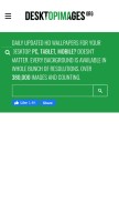 How desktopimages.org looks like on a mobile device such as an iPhone.