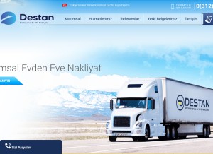 How destannakliyat.com.tr looks like on a tablet such as an iPad.