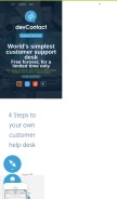 How devcontact.com looks like on a mobile device such as an iPhone.