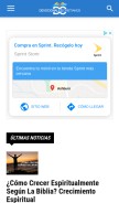 How devocionalescristianos.org looks like on a mobile device such as an iPhone.