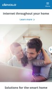 How devolo.com looks like on a mobile device such as an iPhone.