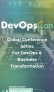 How devopscon.io looks like on a mobile device such as an iPhone.
