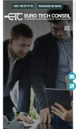 How devsurmesure.fr looks like on a mobile device such as an iPhone.