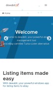 How dewabit.com looks like on a mobile device such as an iPhone.