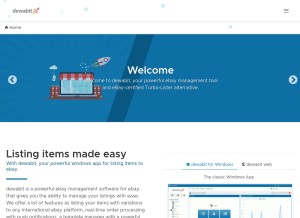 How dewabit.com looks like on a tablet such as an iPad.