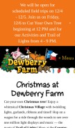 How dewberryfarm.com looks like on a mobile device such as an iPhone.