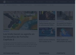 How dexerto.es looks like on a tablet such as an iPad.
